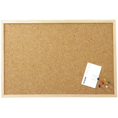 Afbeelding van Prikbord, 80 x 120 cm, kurk, houten frame