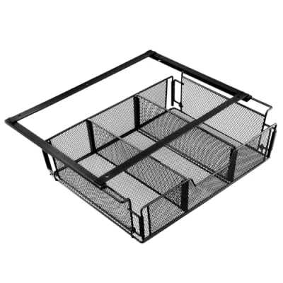 Afbeelding van QWORK® lade onder bureau, organizer voor bureau en kaptafel, verborgen ladekast, robuust duurzaam