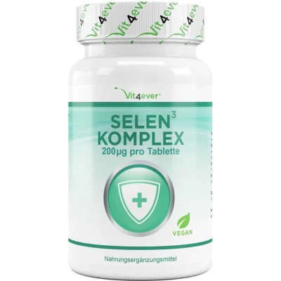 Afbeelding van Selenium 3 voudig Complex 365 tabletten 200 mcg Vit4ever
