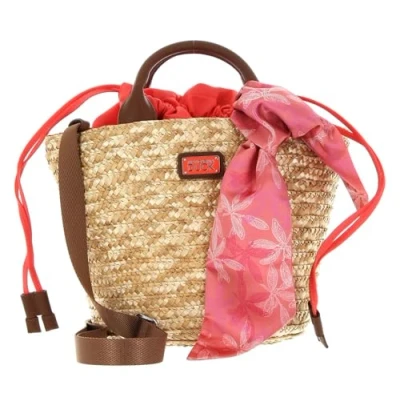 Afbeelding van Mandarina Duck Seashell, Straw Bag voor dames, Koraal, eenheidsmaat, Eén maat
