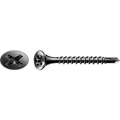 Afbeelding van SPAX GIX D snelbouwschroeven 3,5 x 45 mm, volledige schroefdraad, 500 stuks, boorpunt, kruiskop H2, trompetkop, droogbouwschroeven voor versterkte metalen profielen 1991170350455