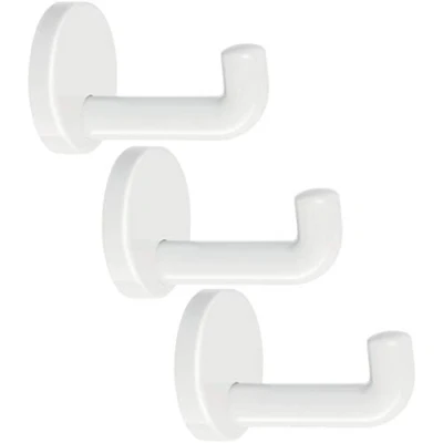 Afbeelding van vasalat Wandhaken HEWI Diepte 100mm 3 delige set polyamide zuiver wit