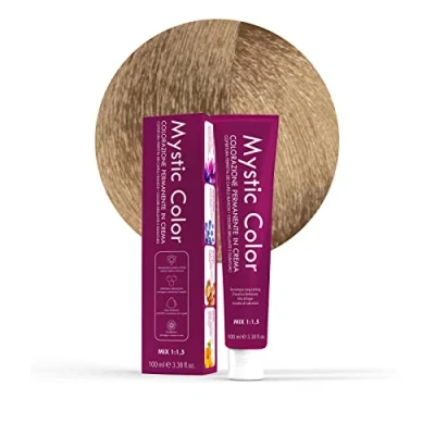 Afbeelding van Mystic Color Permanent Cream Coloring with Argan Oil and Calendula Long Lasting Hair Superlight Blonde 9 100ml