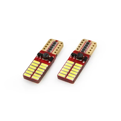 Afbeelding van T10 CANBUS 24SMD 4014 12/24V 2 stuks wit