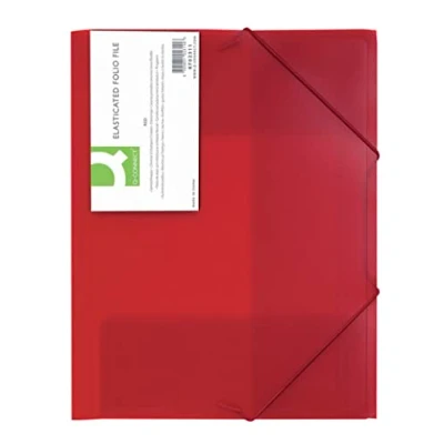 Afbeelding van Q Connect A4 elastiek Folio rood