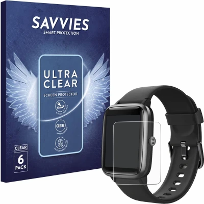 Afbeelding van Savvies Screenprotector voor Fitpolo IP68 Folie Beschermfolie transparant (6 Stuks)