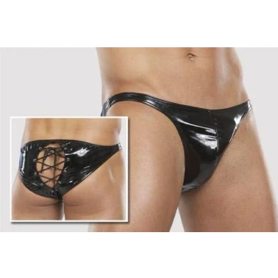Afbeelding van Ruige Wetlook Bondage Short met Boeien