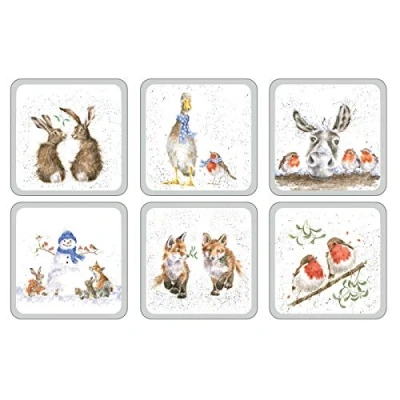 Afbeelding van Wrendale Designs Onderzetters Christmas