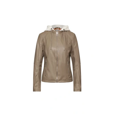 Afbeelding van STREET ONE Dames A212302 jas in lederlook, rijke Mocha, 34, Rich 34