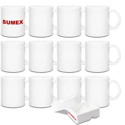 Afbeelding van SUMEX 11oz set van 12 sublimeren blanco mokken, sublimatie keramische witte mok voor thee melk koffie