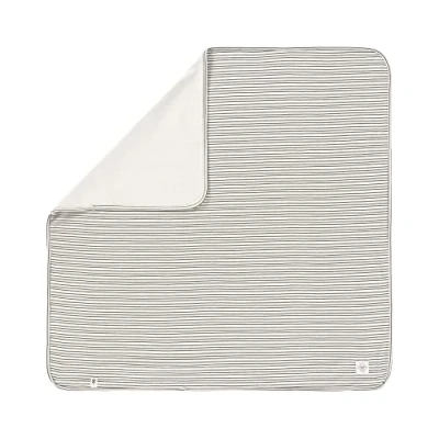 Afbeelding van Lassig Interlock GOTS Striped Grey 80 x cm Wiegdeken 1542023259