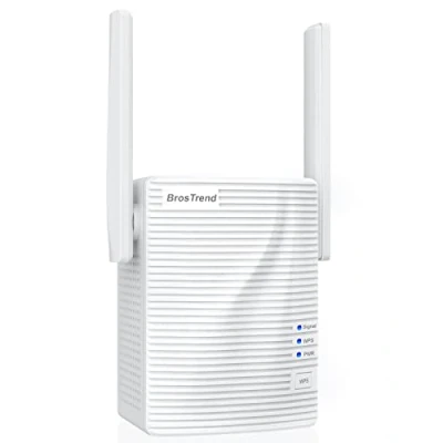 Afbeelding van BrosTrend AC1200 Dual Band WiFi Extender Versterker, signaal Versterker en Toegangspunt, 1200Mbps Compatibel met Alle Routermodems, Inclusief Glasvezel ADSL enz.