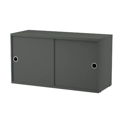 Afbeelding van String kast met schuifdeur Donkergrijs, 78x30 cm