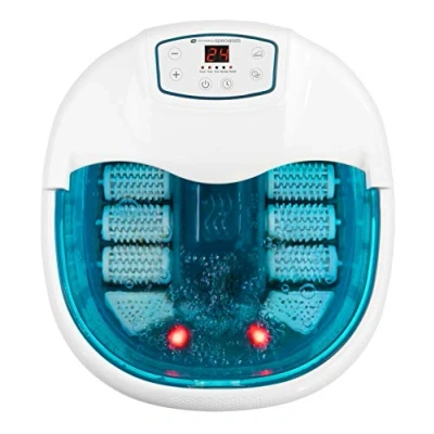 Afbeelding van Rio FTBH8 luxe voetenbad automatische massagerollers voetmassage met Vibratie en Bubbels Incl LCD scherm Tot 50 graden