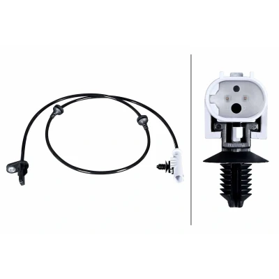 Afbeelding van HELLA 6PU 358 216 391 ABS Sensor Met verbindingsstuk Geluidsensor 2 polig 892mm LAND ROVER: Range Rover Velar (L560) 2.0 D180 TD4 4x4