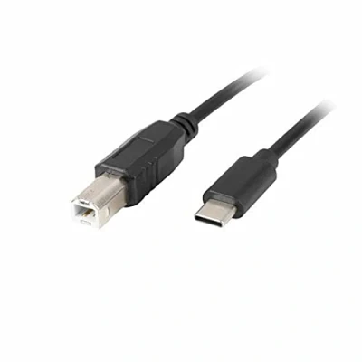 Afbeelding van USB kabel C M naar B 2.0 Ferriet 3M zwart