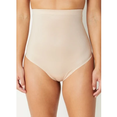 Afbeelding van SPANX dames Thinstincts 2.0 high waisted corrigerende string in de kleur Beige, maat: L