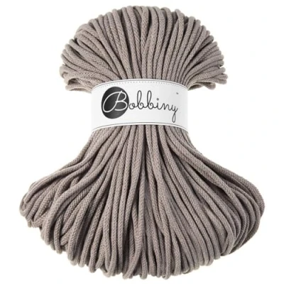 Afbeelding van Bobbiny Hoogwaardig 5 mm gevlochten macramé koord (koffiekleurig) 100 meter