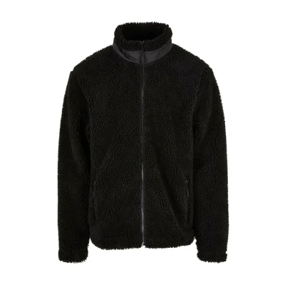 Afbeelding van Urban Classics Basic Fleecejas, Heren, Maat: Large, Black