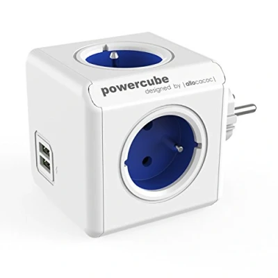 Afbeelding van Allocacoc PowerCube Original USB Blauw (FR)