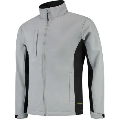 Afbeelding van Tricorp Softshell Jack Bi Color Grijs/Zwart Maat M