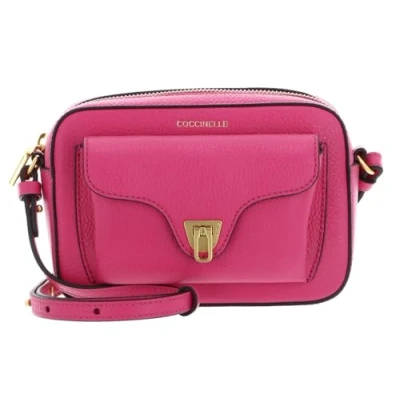Afbeelding van COCCINELLE Leren Schoudertas Beat Soft Crossbody Bag New Fucsia Roze