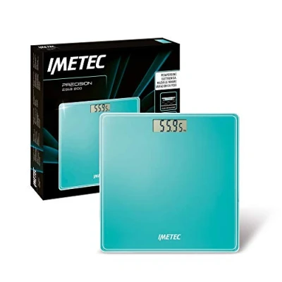Afbeelding van Imetec Precision ES13 200 elektronische personenweegschaal, toont ook minimale gewichtsschommelingen, tot 180 kg, lcd display, gehard glas, inclusief batterijen