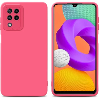 Afbeelding van Cadorabo Hoesje geschikt voor Samsung Galaxy M22 / M32 4G in FLUID ROOD Beschermhoes TPU silicone Cover Case