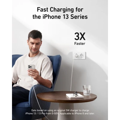 Afbeelding van Anker 511 USB C Snellader 20W Wit