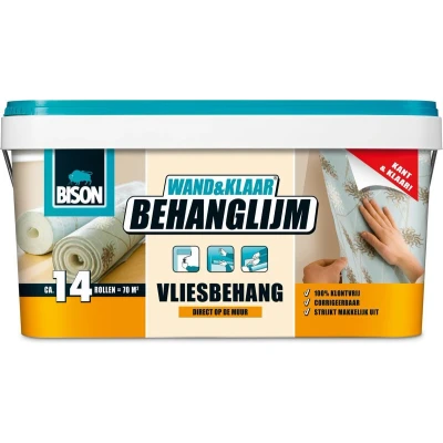 Afbeelding van bison wand en klaar behanglijm vliesbehang emmer 10 kg
