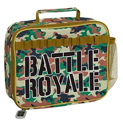 Afbeelding van Battle Royale Lunchtas voor kinderen, tieners, volwassenen, camouflage, school, gaming, reizen, geïsoleerde lunchbox met drankhouder