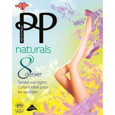 Afbeelding van Pretty Polly Panty Zomer Ultra Dun Katoen Kruisje Naadloos Teenstuk Shea Butter High Leg Broekje 8 Den. S/M 34/40 Barely There