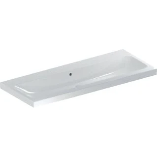 Afbeelding van Geberit iCon Light wastafel wit (120 x 48 cm) zonder kraangat, met