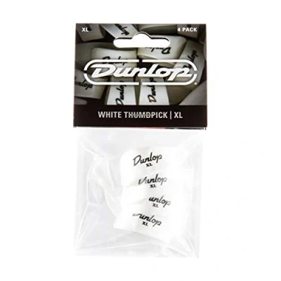 Afbeelding van Dunlop 9004P White Extra Large Thumbpicks grote duimplectrums (4 stuks)