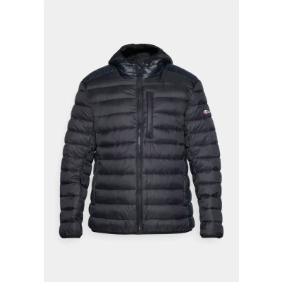 Afbeelding van Champion Icons Light Hooded Jacket Winterjas, Heren, Maat: Large, Black
