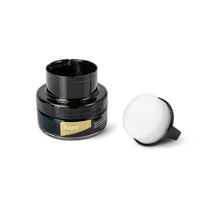 Afbeelding van Schoencrème met Sponsapplicator, Intensieve Leerverzorging en Voedend, Kaps Delicate, 70 kleuren (117 marineblauw)