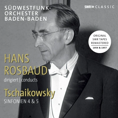 Afbeelding van SWR Sinfonieorchester Baden und Freiburg, Hans Rosbaud Tschaikowsky: Symphony No.4 &amp; 5 (2 CD)