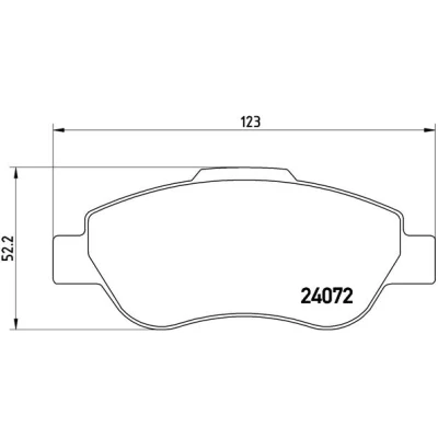 Afbeelding van Brembo Remblokset P 23 097