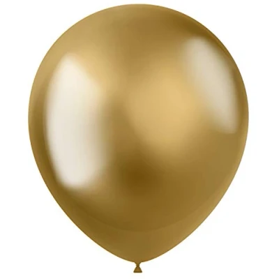 Afbeelding van Folat ballonnen Intense Chrome Gold 33 cm 50 stuks