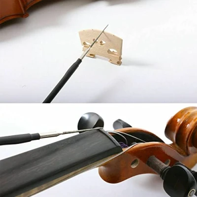 Afbeelding van 1 stks Viool moer bestanden gesneden string slot cello cut brug maken gereedschap