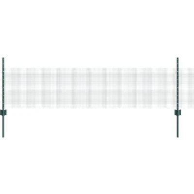 Afbeelding van vidaXL Gelast Draadhek met 11 U Palen Groen 0.5x25 m Staal