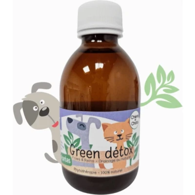 Afbeelding van KasTete Franse Natuurlijke drainagesiroop lever en nieren voor honden katten puur kruiden complex detox 250ml