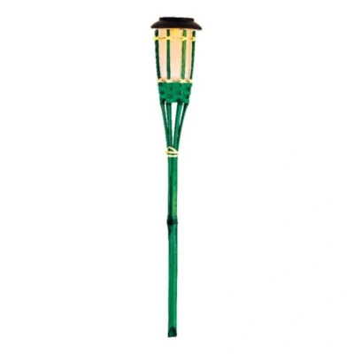 Afbeelding van 1x Groene buiten/tuin LED fakkel Bodi solar verlichting 54 cm vlam Fakkels