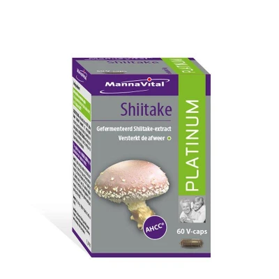 Afbeelding van Mannavital Shiitake Platinum, 60 capsules