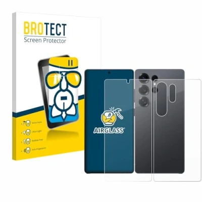 Afbeelding van BROTECT Screenprotector voor Samsung Galaxy S25 Ultra Enterprise Edition (Voor+Achter) Folie Beschermfolie Beschermglas transparant