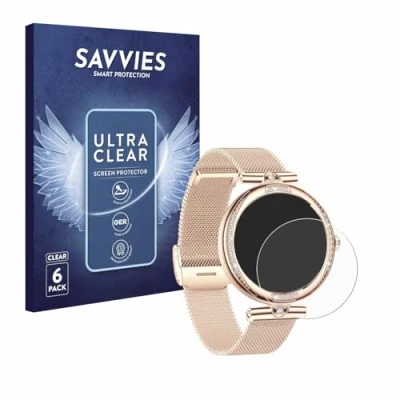 Afbeelding van Savvies Screenprotector voor Bekomiya Smartwatch 1.19&quot; Folie Beschermfolie transparant (6 Stuks)
