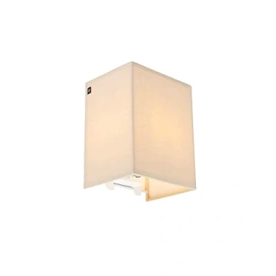 Afbeelding van QAZQA Landelijke wandlamp beige Vete