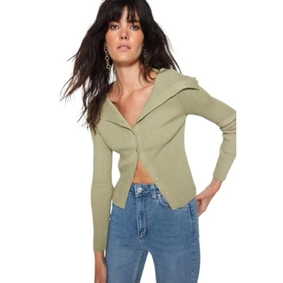 Afbeelding van Trendyol TWOAW24HI00284 Volwassenen Vrouwen Hesje Khaki L