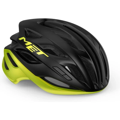 Afbeelding van MET Estro MIPS Fietshelm Race Maat S Black Lime Yellow Metallic Matt Glossy