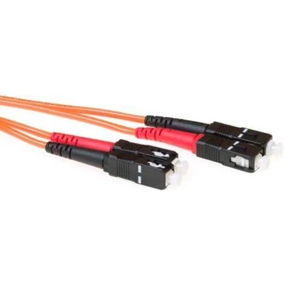 Afbeelding van ACT RL3503 Glasvezel Patchkabel Duplex LSZH SC/SC 50/125µm OM2 3 meter